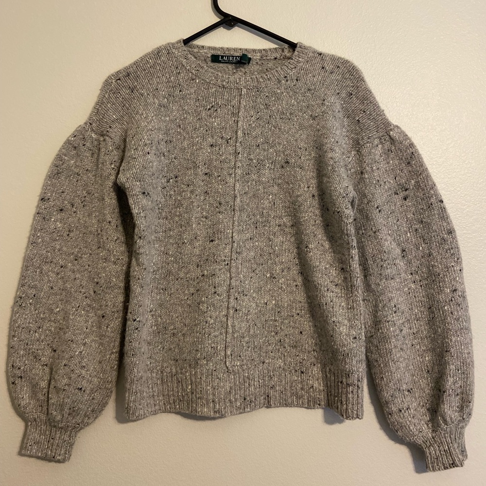grey ralph lauren sweater size medium